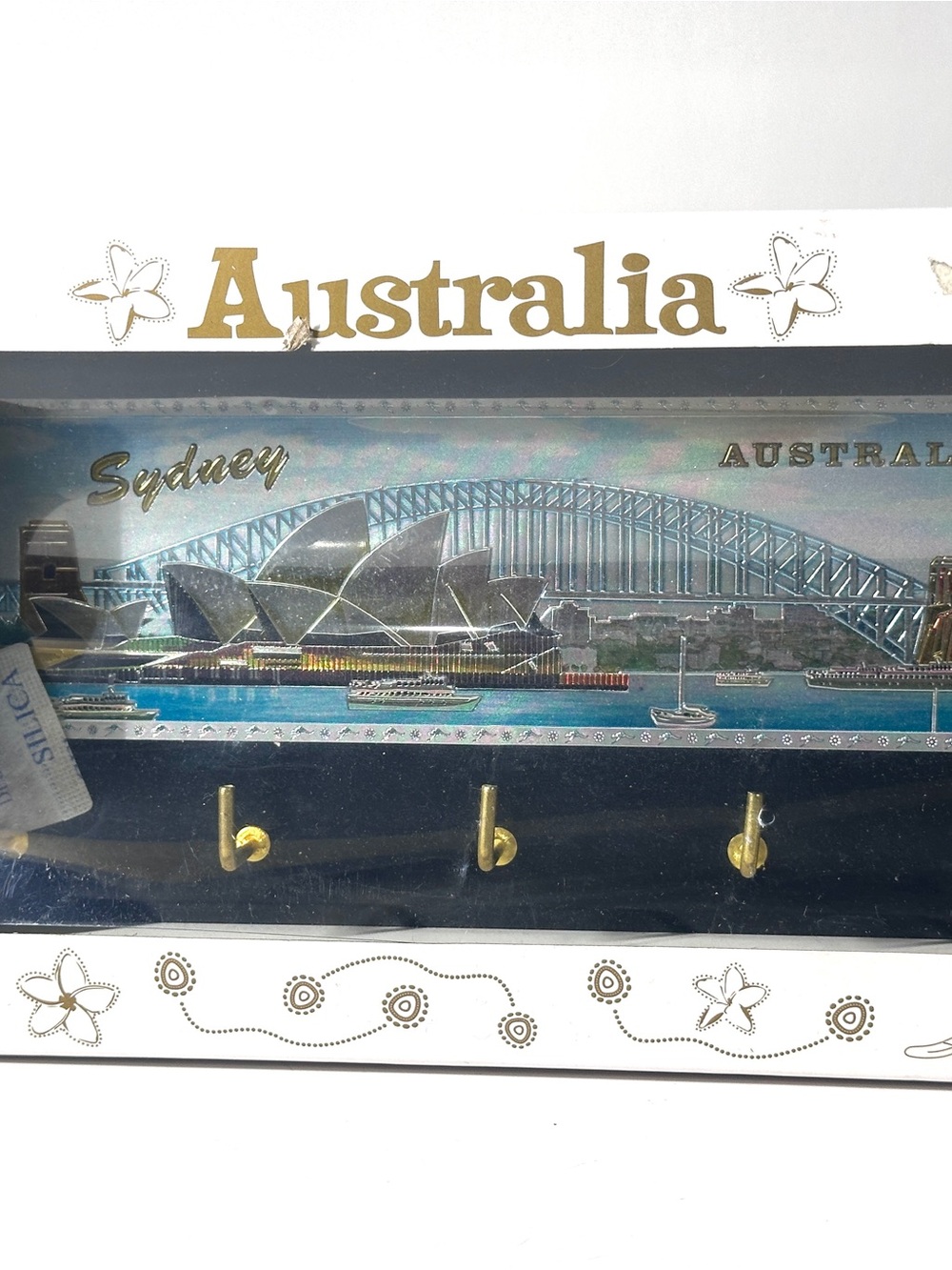 Australia Tourist Souvenir wall hook map vintage key holder New